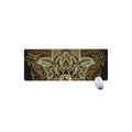 Gold Hamsa Hand Print Extended Mouse Pad