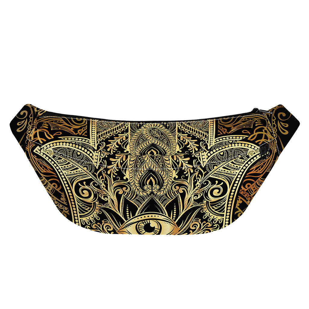 Gold Hamsa Hand Print Fanny Pack