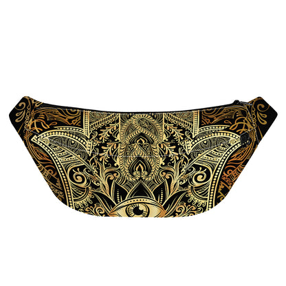 Gold Hamsa Hand Print Fanny Pack