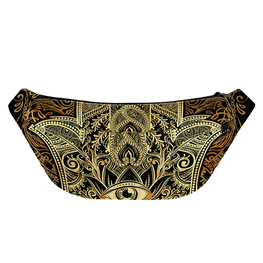 Gold Hamsa Hand Print Fanny Pack