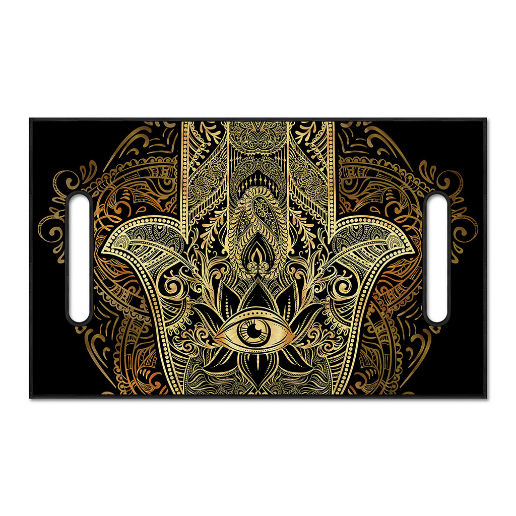 Gold Hamsa Hand Print Golf Cart Seat Cover
