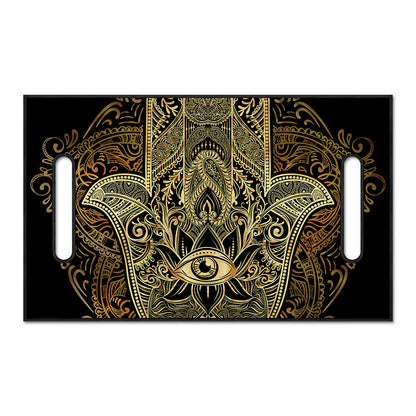 Gold Hamsa Hand Print Golf Cart Seat Cover