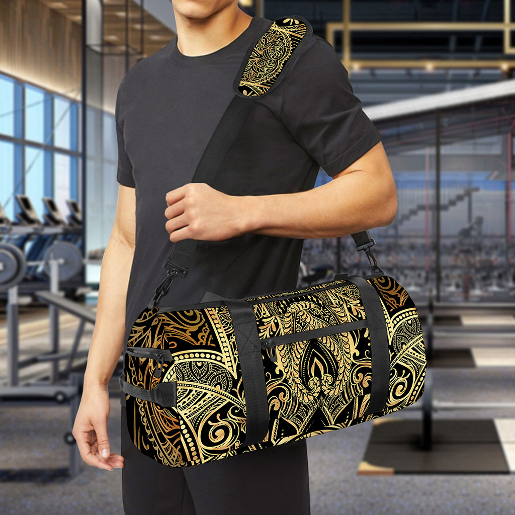 Gold Hamsa Hand Print Gym Bag
