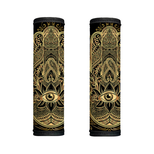 Gold Hamsa Hand Print Handle Covers