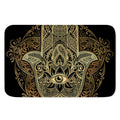 Gold Hamsa Hand Print Indoor Door Mat