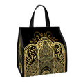 Gold Hamsa Hand Print Insulated Lunch Tote