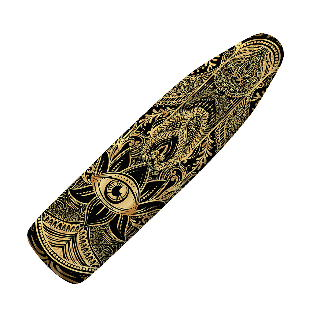 Gold Hamsa Hand Print Ironing Board Cover