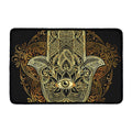 Gold Hamsa Hand Print Kitchen Mat