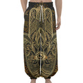 Gold Hamsa Hand Print Lantern Pants