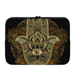 Gold Hamsa Hand Print Laptop Sleeve