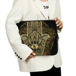 Gold Hamsa Hand Print Laptop Sleeve