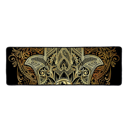 Gold Hamsa Hand Print Long Kitchen Mat