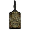 Gold Hamsa Hand Print Luggage Tag