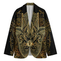 Gold Hamsa Hand Print Men's Blazer