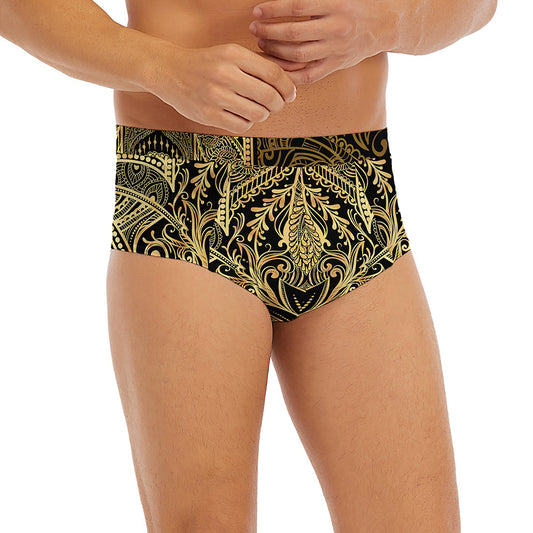 Gold Hamsa Hand Print Men's Briefs