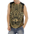 Gold Hamsa Hand Print Men's Fitness Tank Top