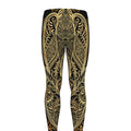 Gold Hamsa Hand Print Men's Leggings