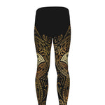 Gold Hamsa Hand Print Men's leggings