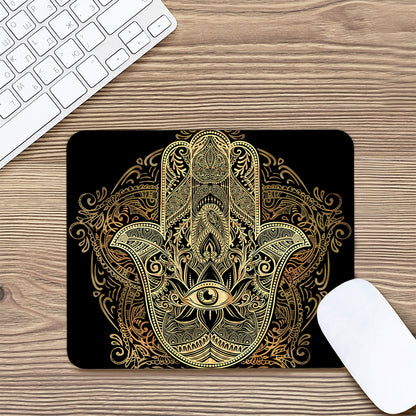 Gold Hamsa Hand Print Mouse Pad