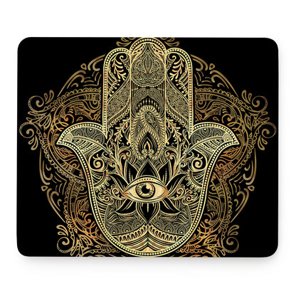 Gold Hamsa Hand Print Mouse Pad