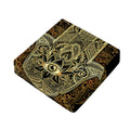 Gold Hamsa Hand Print Outdoor Seat Cushion Cover
