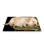 Gold Hamsa Hand Print Pet Cooling Mat Cover