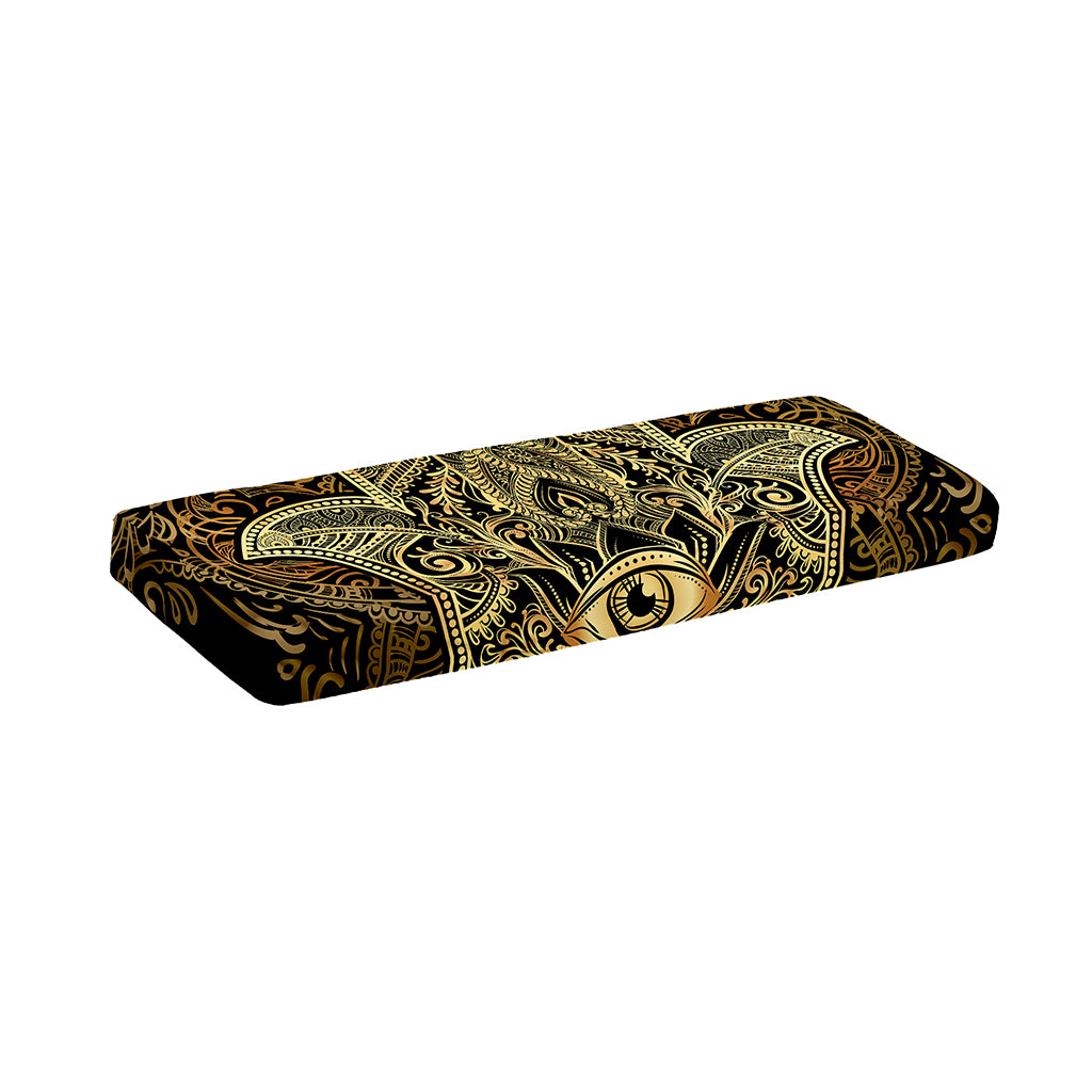 Gold Hamsa Hand Print Piano Keyboard Cover