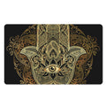 Gold Hamsa Hand Print Polyester Doormat