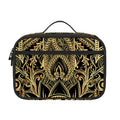 Gold Hamsa Hand Print Portable Lunch Bag