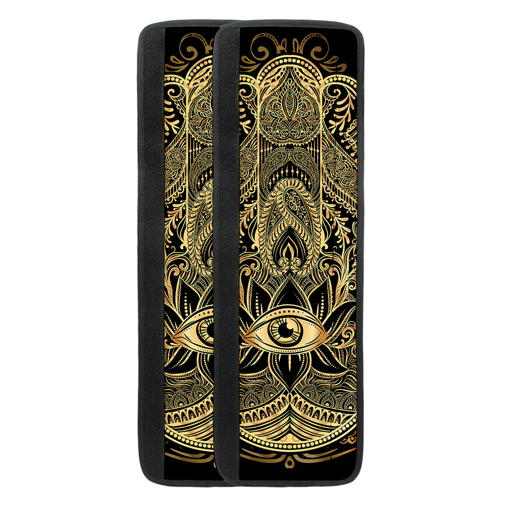 Gold Hamsa Hand Print Refrigerator Handle Covers