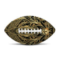Gold Hamsa Hand Print Rugby Ball