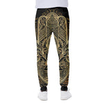 Gold Hamsa Hand Print Scuba Joggers