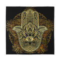 Gold Hamsa Hand Print Silk Bandana