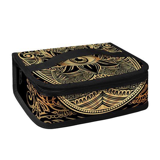 Gold Hamsa Hand Print Small Lunch Bag