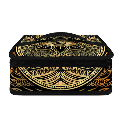 Gold Hamsa Hand Print Small Lunch Bag