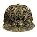 Gold Hamsa Hand Print Snapback Cap