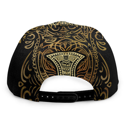 Gold Hamsa Hand Print Snapback Cap