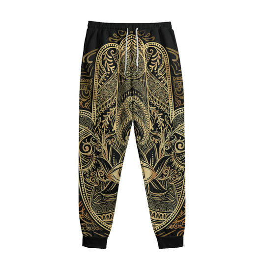 Gold Hamsa Hand Print Sweatpants