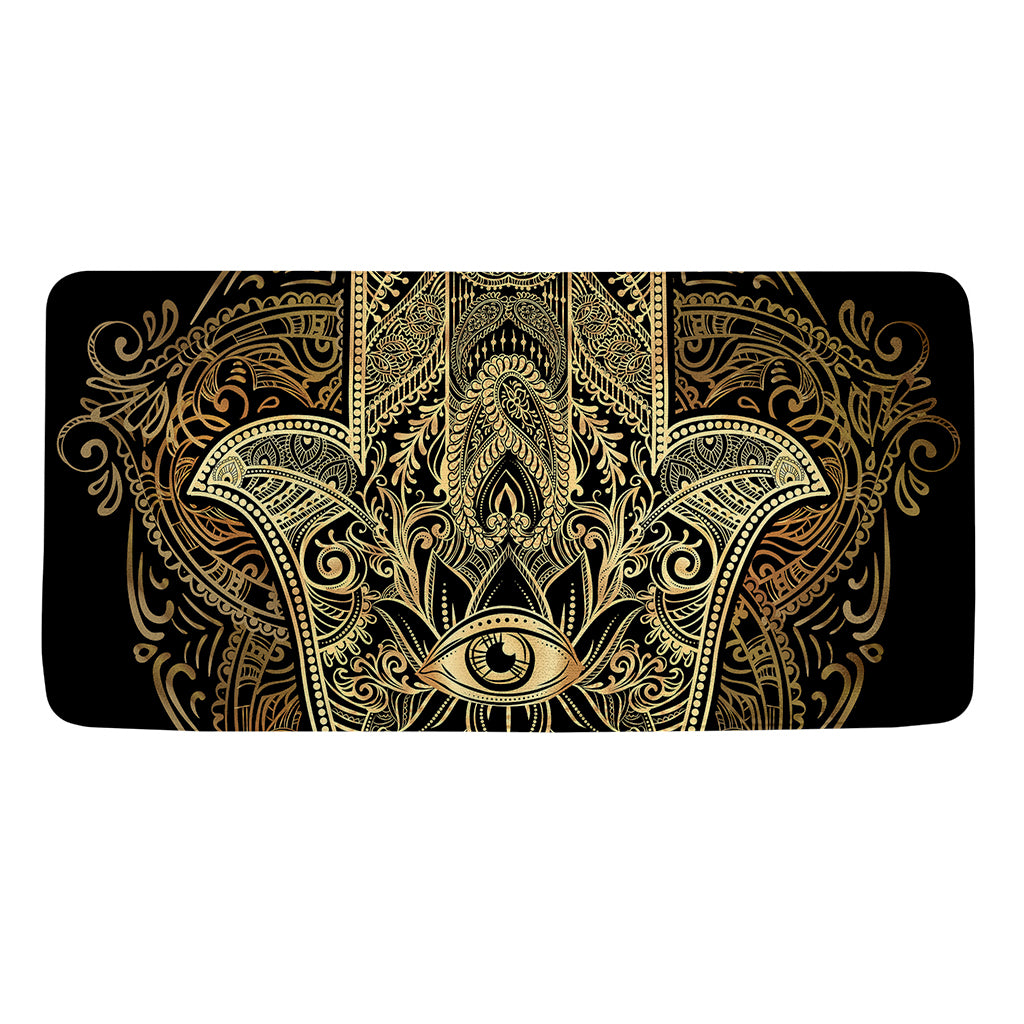 Gold Hamsa Hand Print Towel