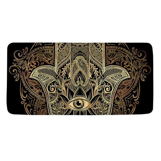 Gold Hamsa Hand Print Towel