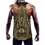 Gold Hamsa Hand Print Training Tank Top