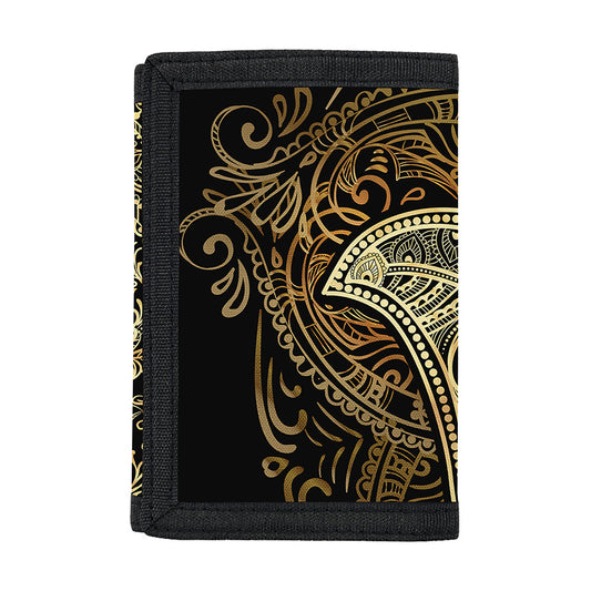 Gold Hamsa Hand Print Trifold Wallet