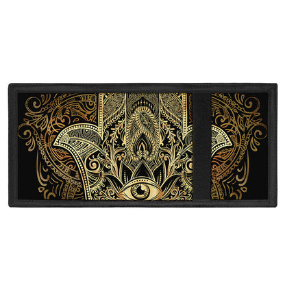 Gold Hamsa Hand Print Trifold Wallet