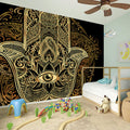Gold Hamsa Hand Print Wall Sticker