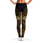 Gold Hamsa Hand Print Women's Leggings