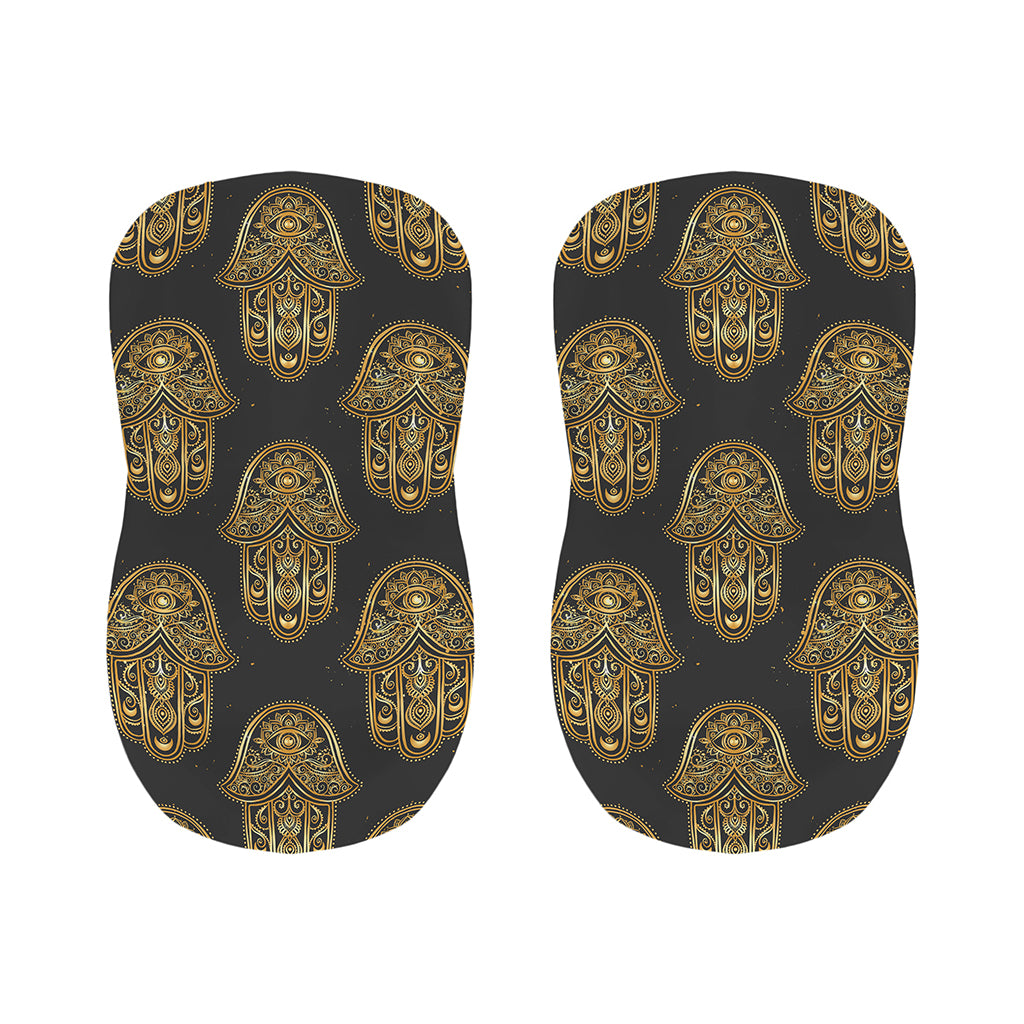 Gold Hamsa Pattern Print Bar Stool Covers
