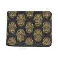 Gold Hamsa Pattern Print Bifold Wallet