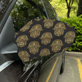 Gold Hamsa Pattern Print Car Side Mirror Covers