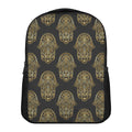Gold Hamsa Pattern Print Casual Backpack