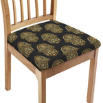 Gold Hamsa Pattern Print Chair Cushion Cover